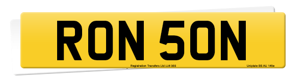 Registration number RON 50N